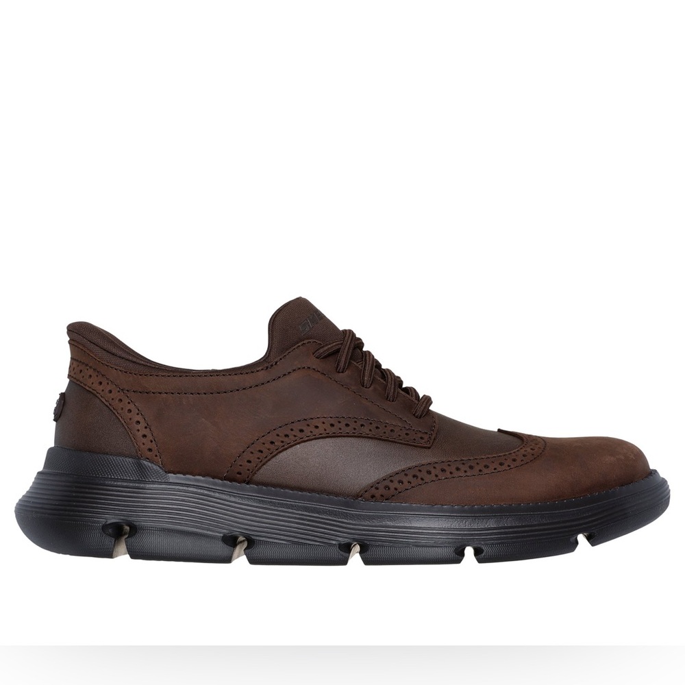 Skechers Garza‎ Gervin Brown Hands Free Slip-Ins Casual Oxford Shoes Size 10 A28